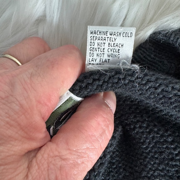 Yo Yo Cotton/Ramie Oversized Vintage Tassel Trim Cardigan Sz S - Picture 7 of 7